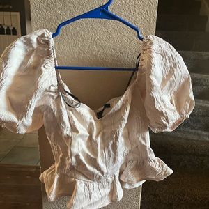 Beautiful champagne crop top